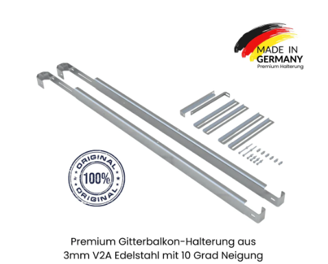 Halterungssystem für Gitterbalkon